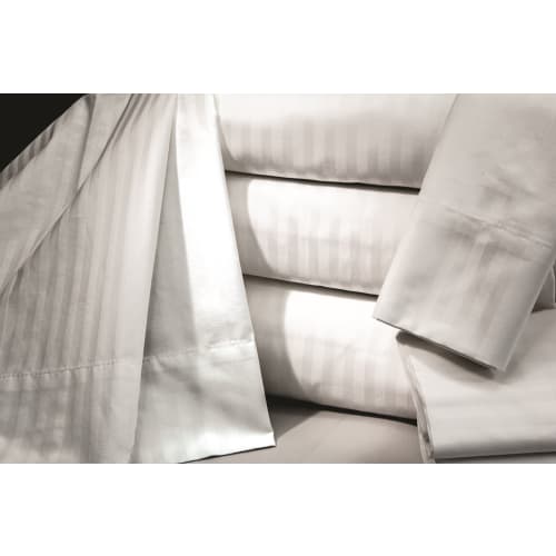 Tejido Combinado A Rayas T300 Kahler, Funda de Almohada Tamaño Queen, 46x40 CS, RFID, Blanco
